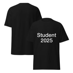 Student 2025 – t-shirt der viser at du gjorde det!