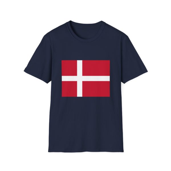 Dannebrog T-shirt – T-shirt med dansk flag | Perfekt til fodbold, rejser, EM og nationaldag osv. - Billede 11