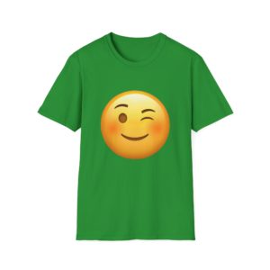 Wink Emoji T-shirt – Sjov og flabet emoji T-shirt | Humor, flirt og attitude