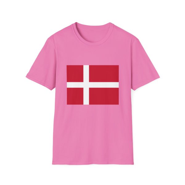 Dannebrog T-shirt – T-shirt med dansk flag | Perfekt til fodbold, rejser, EM og nationaldag osv. - Billede 16