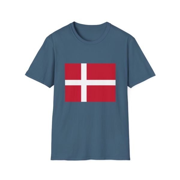 Dannebrog T-shirt – T-shirt med dansk flag | Perfekt til fodbold, rejser, EM og nationaldag osv. - Billede 8