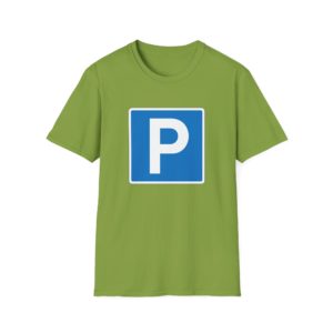 P-skilt T-shirt – Sjov T-shirt med dansk vejskilt | Minimalistisk design & humor