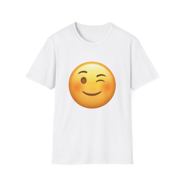 Wink Emoji T-shirt – Sjov og flabet emoji T-shirt | Humor, flirt og attitude - Billede 15