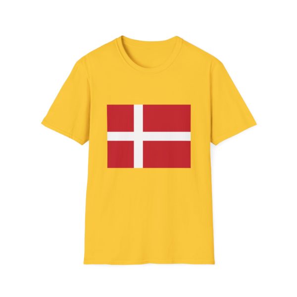 Dannebrog T-shirt – T-shirt med dansk flag | Perfekt til fodbold, rejser, EM og nationaldag osv. - Billede 14