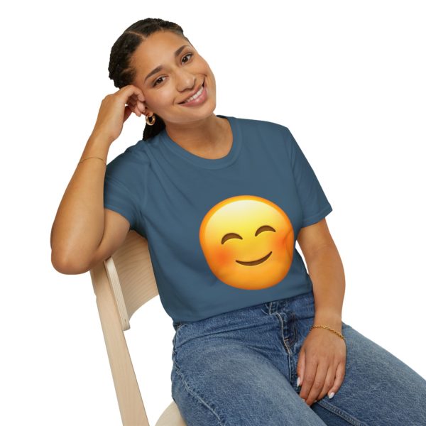 Glad smiley / emoji T-shirt | Positiv energi og retro-stil - Billede 2