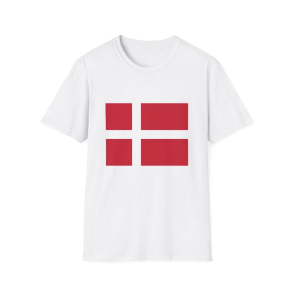Dannebrog T-shirt – T-shirt med dansk flag | Perfekt til fodbold, rejser, EM og nationaldag osv.