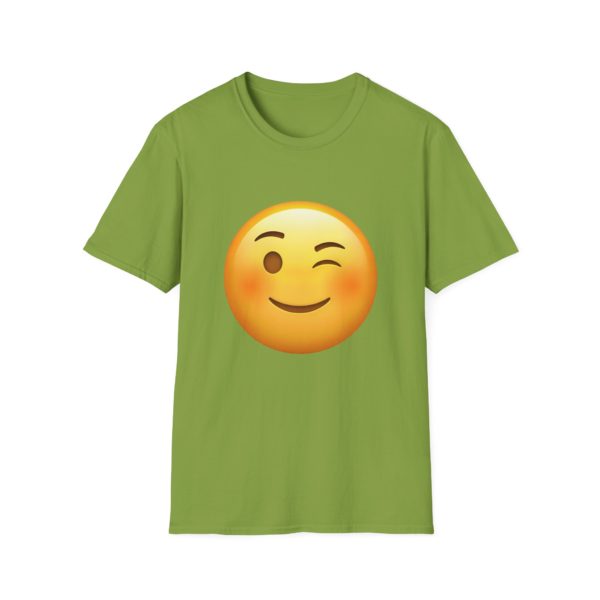 Wink Emoji T-shirt – Sjov og flabet emoji T-shirt | Humor, flirt og attitude - Billede 5