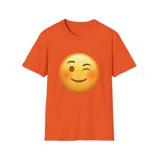 Wink Emoji T-shirt – Sjov og flabet emoji T-shirt | Humor, flirt og attitude - Billede 6