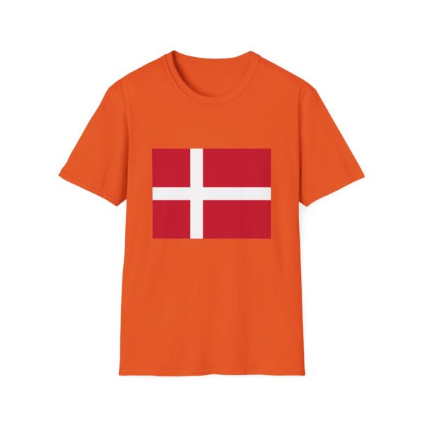 Dannebrog T-shirt – T-shirt med dansk flag | Perfekt til fodbold, rejser, EM og nationaldag osv. - Billede 3