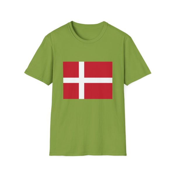 Dannebrog T-shirt – T-shirt med dansk flag | Perfekt til fodbold, rejser, EM og nationaldag osv. - Billede 5