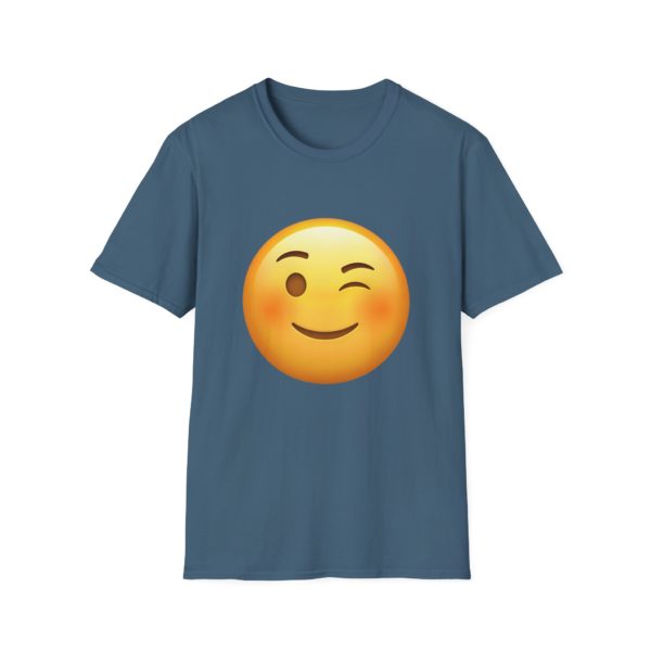 Wink Emoji T-shirt – Sjov og flabet emoji T-shirt | Humor, flirt og attitude - Billede 9
