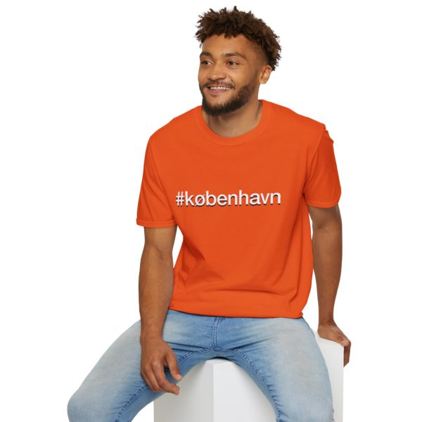 #københavn T-shirt – Trendy T-shirt med hashtag | Til dig der elsker København - Billede 3