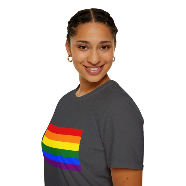 Regnbue Pride T-shirt – Rainbow LGBT Statement Tee - Billede 5