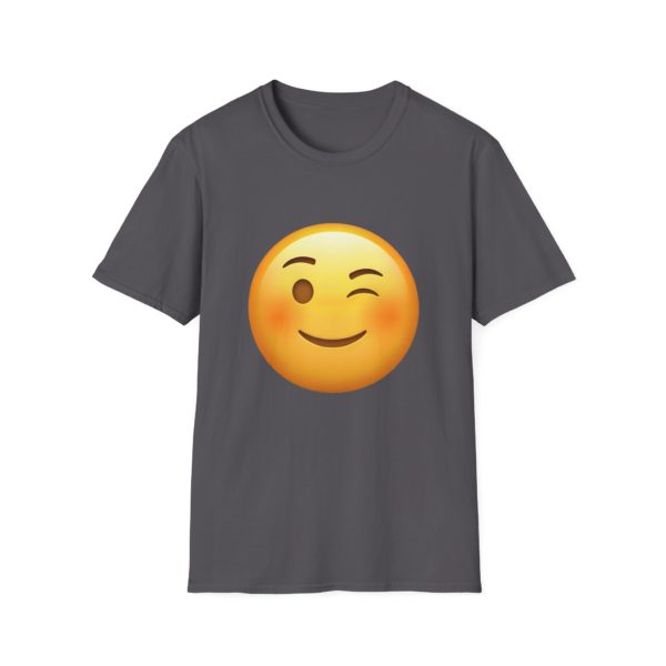 Wink Emoji T-shirt – Sjov og flabet emoji T-shirt | Humor, flirt og attitude - Billede 12