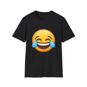 Face with Tears of Joy T-shirt – Sjov emoji T-shirt | Humor, good vibes og grin