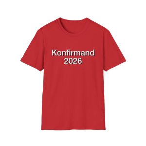 Konfirmand 2026 T-shirt – Konfirmationsgave, Blå Mandag trøje & fest T-shirt